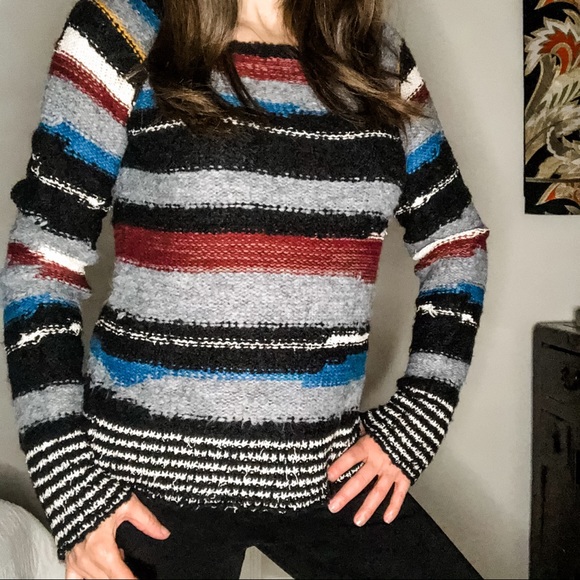Free People  Montmartre Striped Sweater Size S/P - Picture 5 of 13